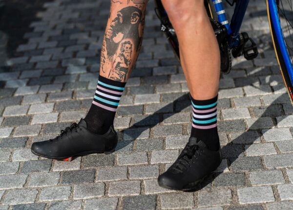 Sykkeltøy - stripete sokker